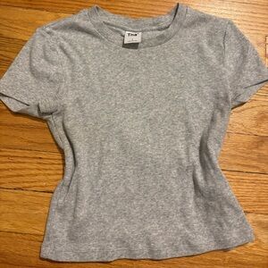 TNA Heather Gray Crew Neck Tee